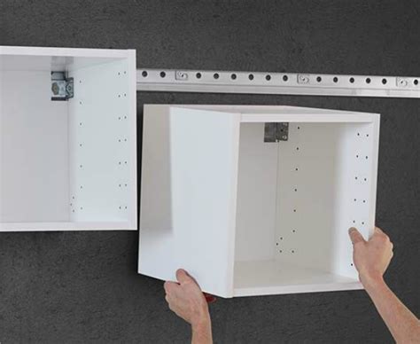 ikea wall cabinet hanging system